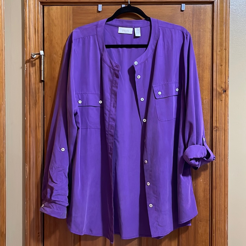 Chico’s size 3 button down top